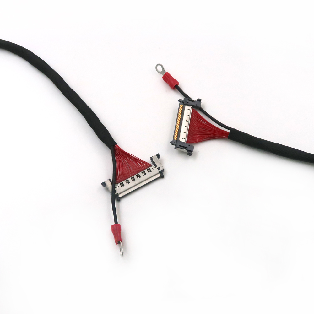Prilagojen kabelski snop zaslona LVDS s priključki PH0,8 mm ali 1,0 mm 