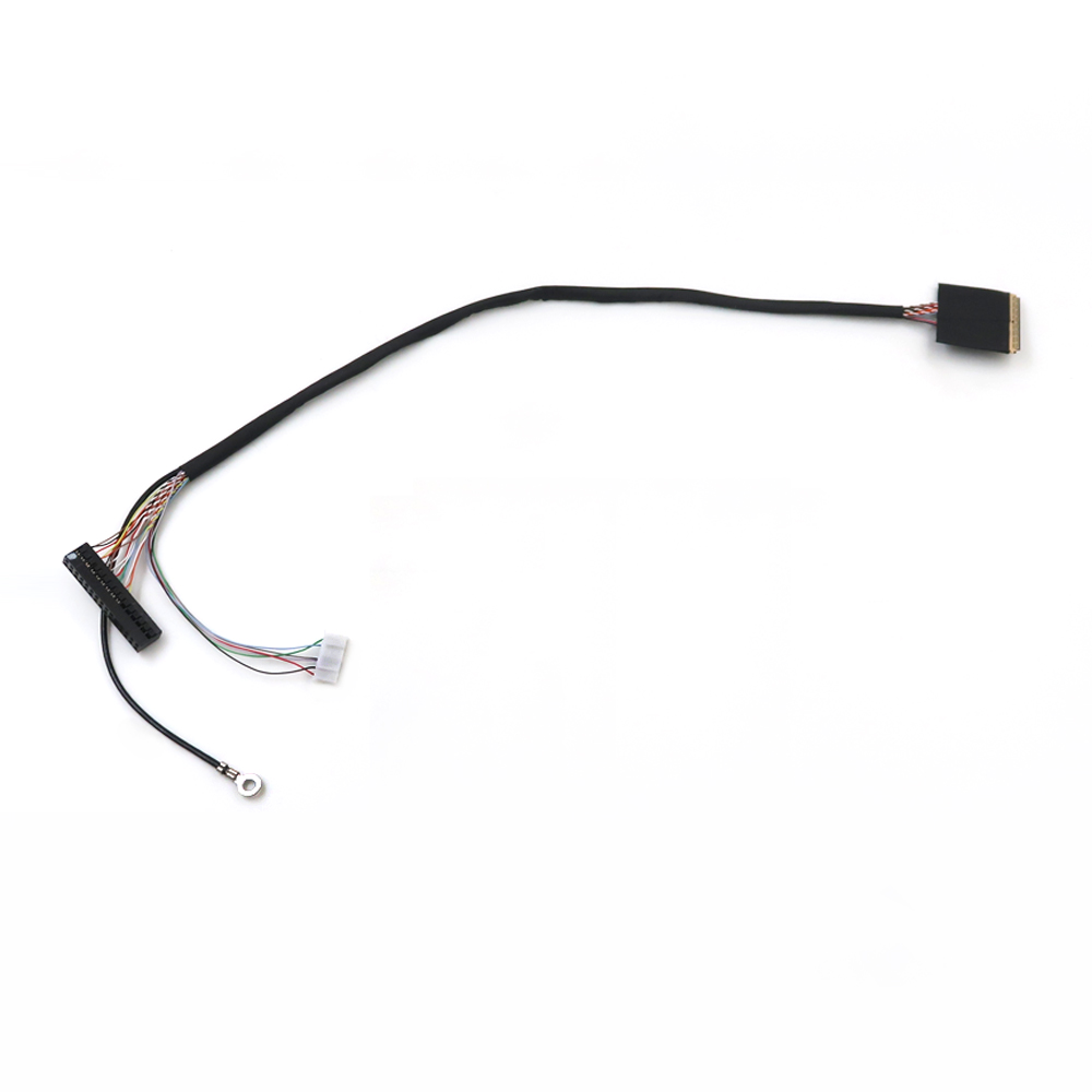 Custom Conector De 2,0 mm juotos kannettavan tietokoneen LCD LED IPEX -n&auml;ytt&ouml;kaapeli 20 24 36 40 41 50 51 pin LVDS-kaapeli LCD-paneelille