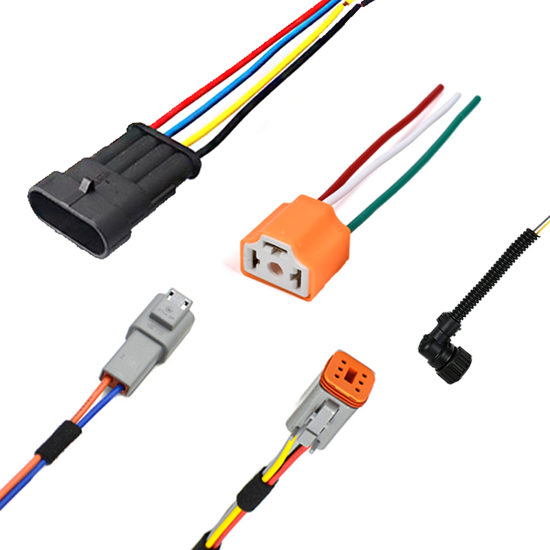 DT04-2P Deutsch tipo conector &agrave; prova d'&aacute;gua macho e f&ecirc;mea plugues traseiros conjunto de cabos para chicote de fios de carro autom&aacute;tico