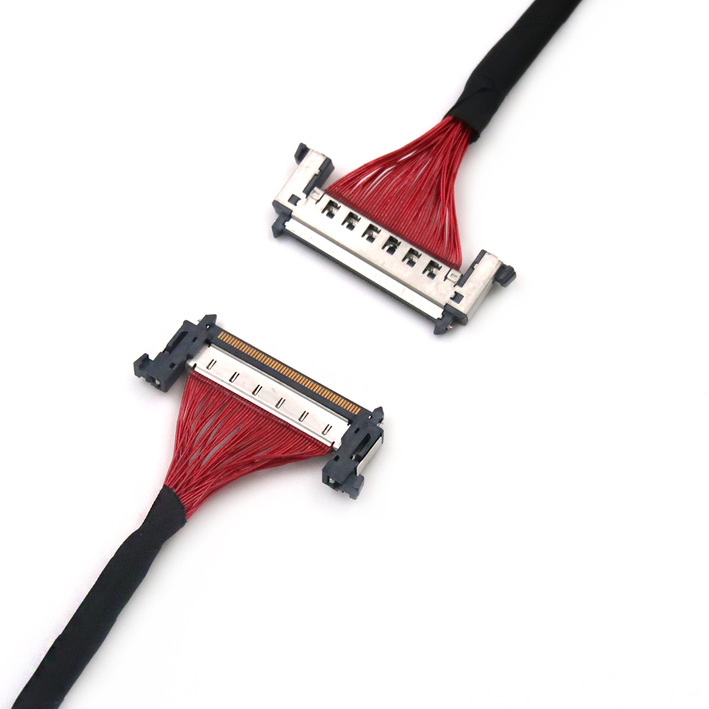 PH0.8mm veya 1.0mm Konnekt&ouml;rl&uuml; &Ouml;zelleştirilmiş LVDS Ekran Kablo Demeti 