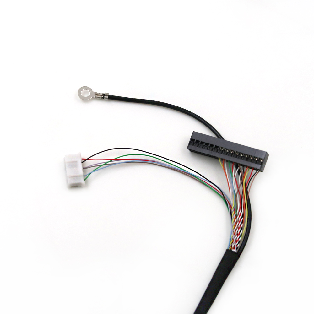 Custom Conector De 2,0 mm juotos kannettavan tietokoneen LCD LED IPEX -n&auml;ytt&ouml;kaapeli 20 24 36 40 41 50 51 pin LVDS-kaapeli LCD-paneelille