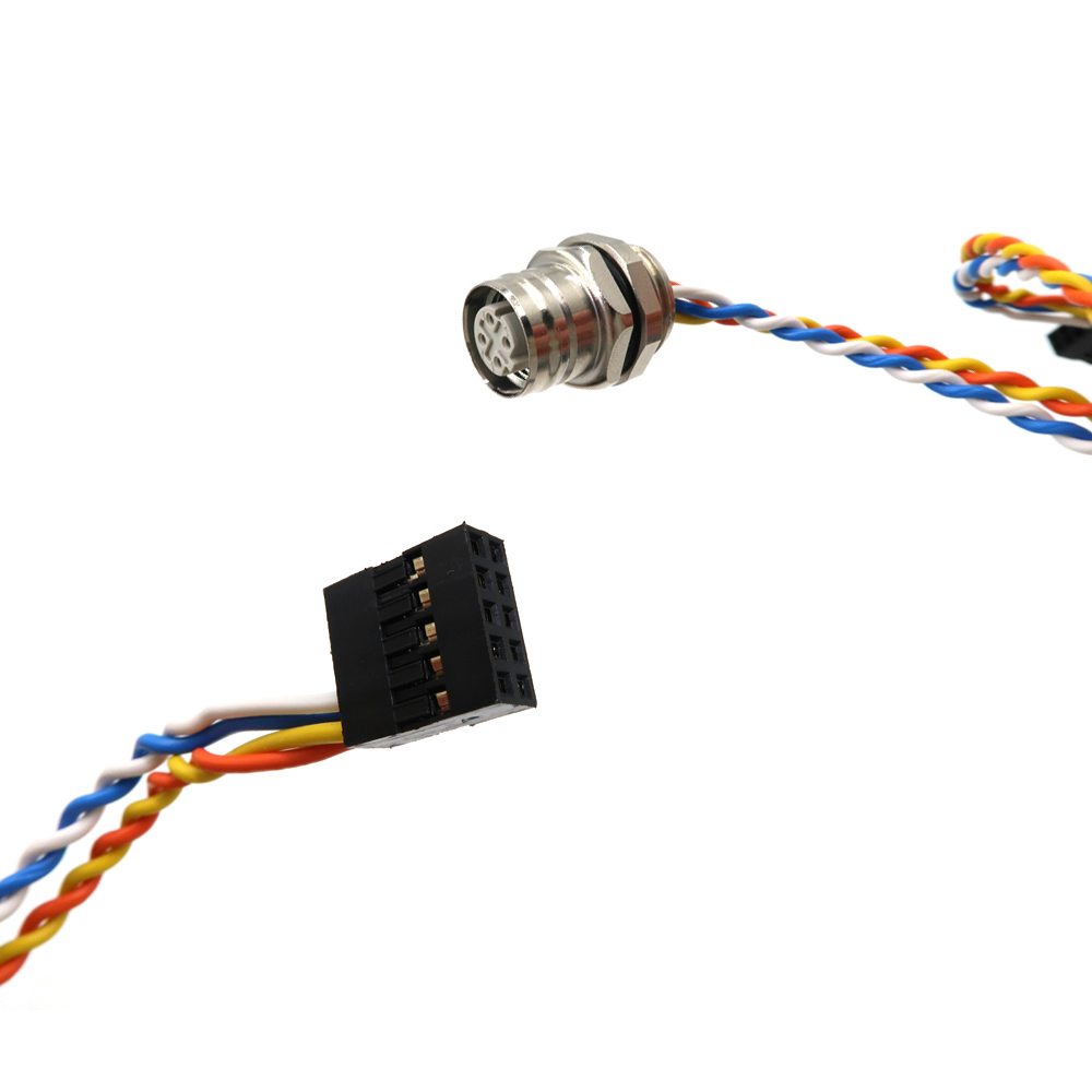 M12 IP67 Connector Cable Wire Electrical Spiral Cable Conventus