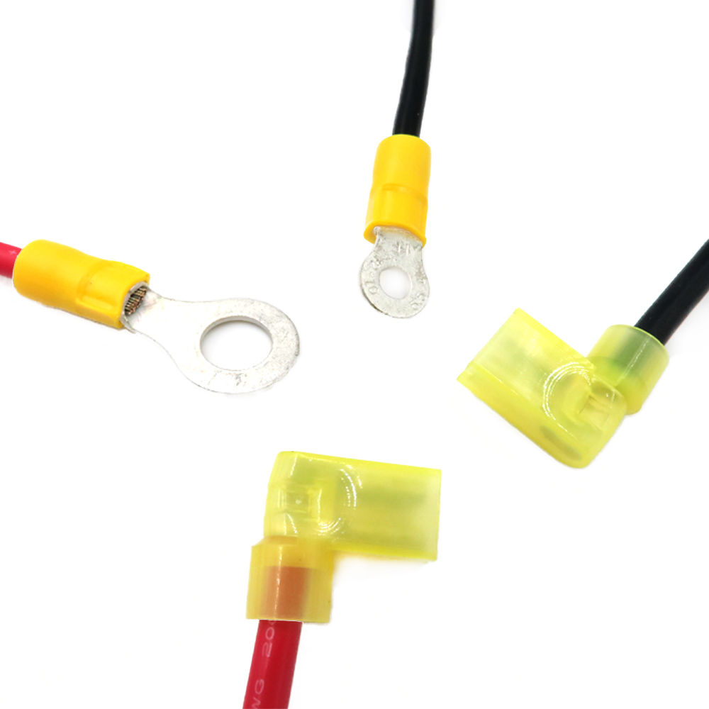Prilagojeni industrijski nadzor visoke napetosti 4 Awg 6awg Električni kabelski snop Napajalni kabel z obročastimi sponkami