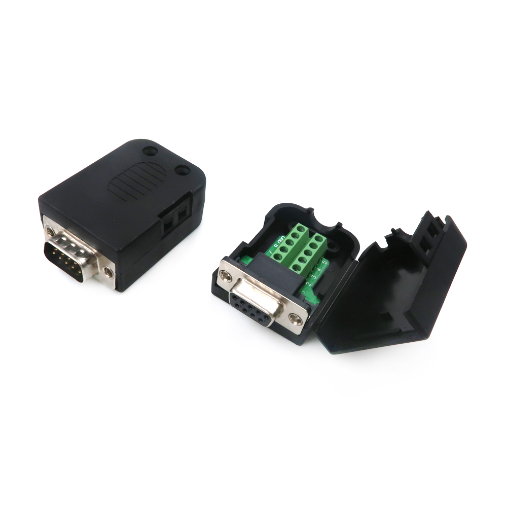 DB9 9-poliger l&ouml;tfreier Header-Port-Stecker und SUB-Buchse