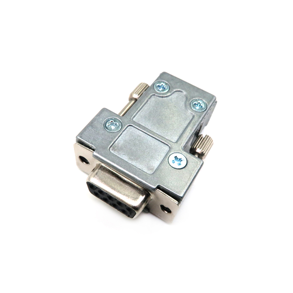 DB 25 Shielded Crimp Lod Pins D-sub Shell Connector Serie Huva Hane Hona Zinklegering Huva