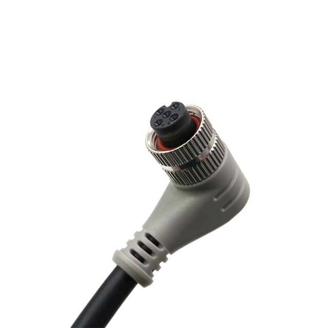 Ma&szlig;geschneiderte geschirmte Spiralkabelbaugruppe der M-Serie mit 5-poligem M12-Stecker und -Buchse