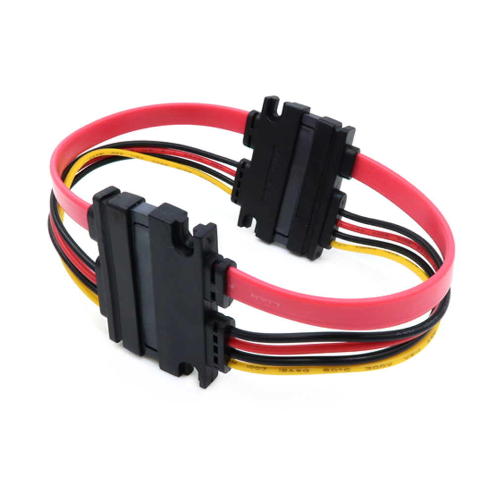  Cabo de alimenta&ccedil;&atilde;o de dados SATA Serial ATA 7 + 15 pinos macho para f&ecirc;mea GPS posicionamento chicote el&eacute;trico automotivo